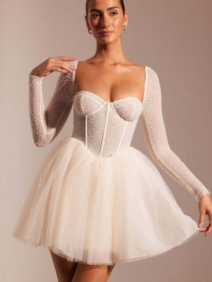 Celeste Corset Tulle Mini Dress