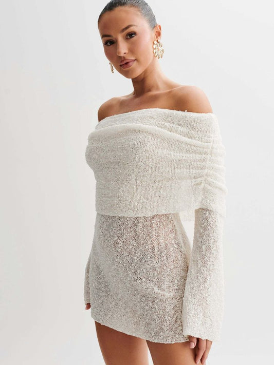 Sienna Off-Shoulder Knit Dress